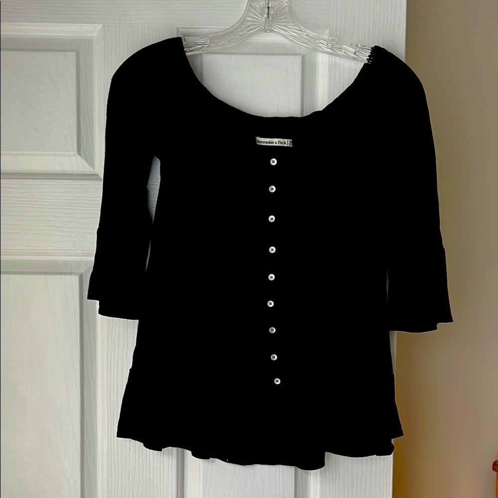 Abercrombie & Fitch Black Blouse Top